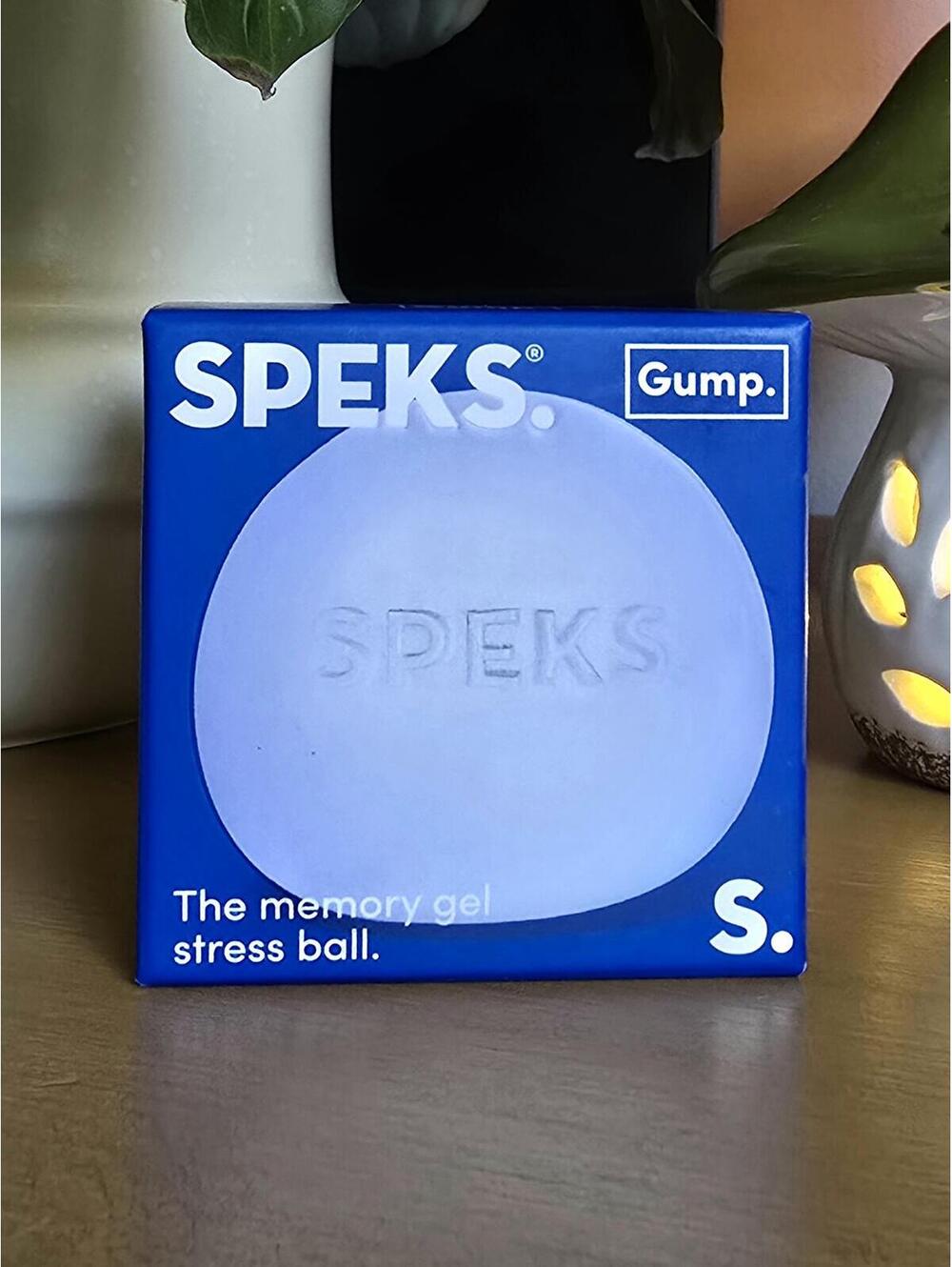 NIB Speks Original Gump Memory Gel Stress Ball - Dew